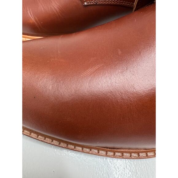 Nisolo All-Weather Andres Lace-Up Boots Brandy Leather Size 9 - New tried on main image 9